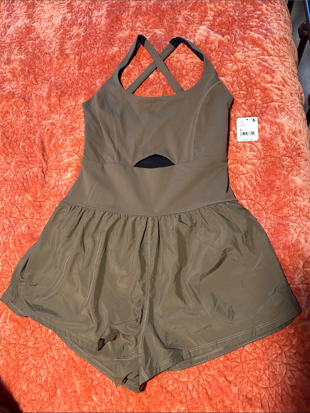 FP Movement Righteous Runsie NWT Army color